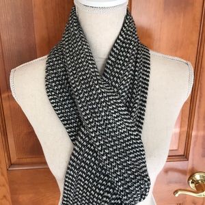 Herringbone Plaid Wool Winter Scarf